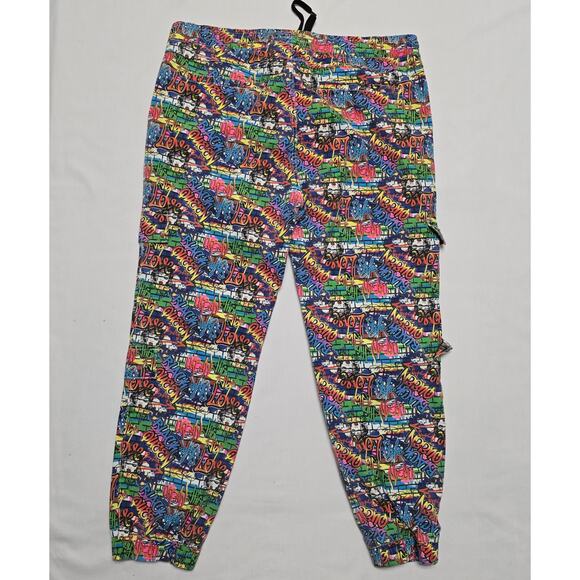LoveLove Women's Graffiti Print Jogger Pants 3X Colorful Streetwear - Picture 8 of 16